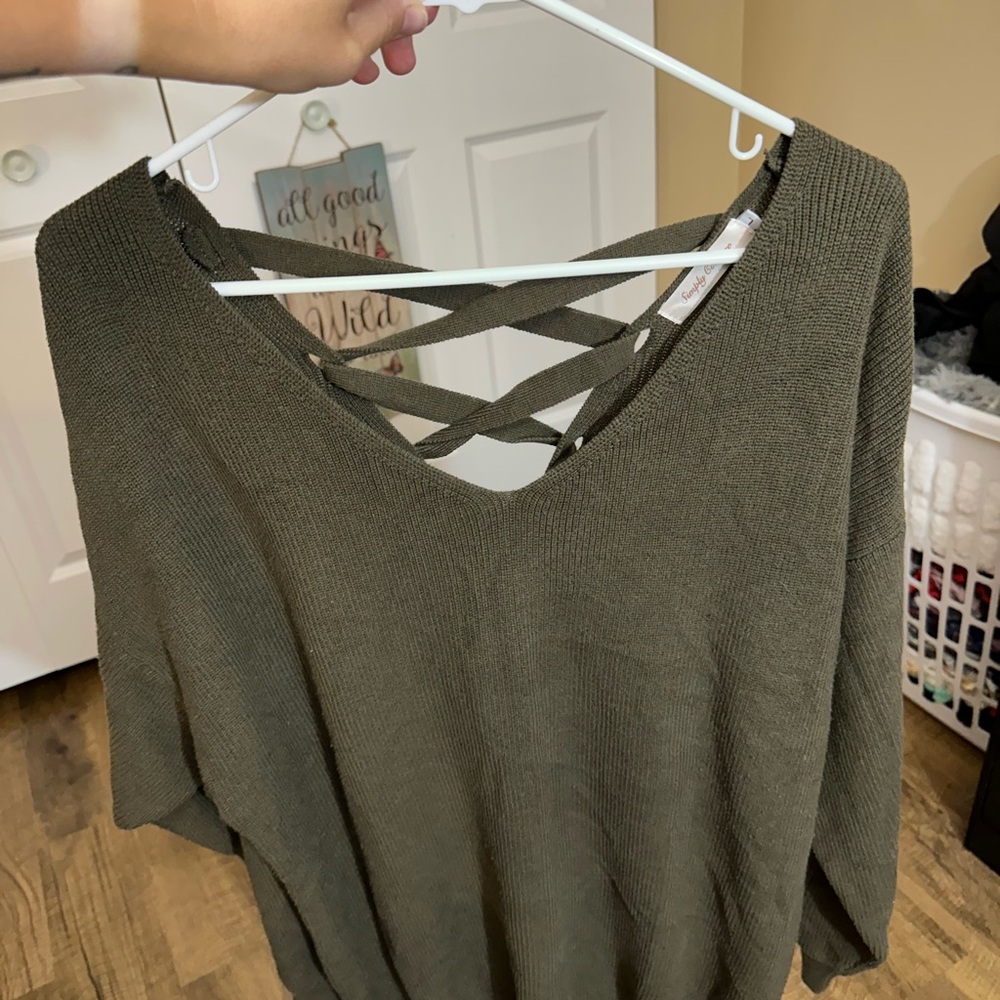 Simply Couture Brown Knit Sweater